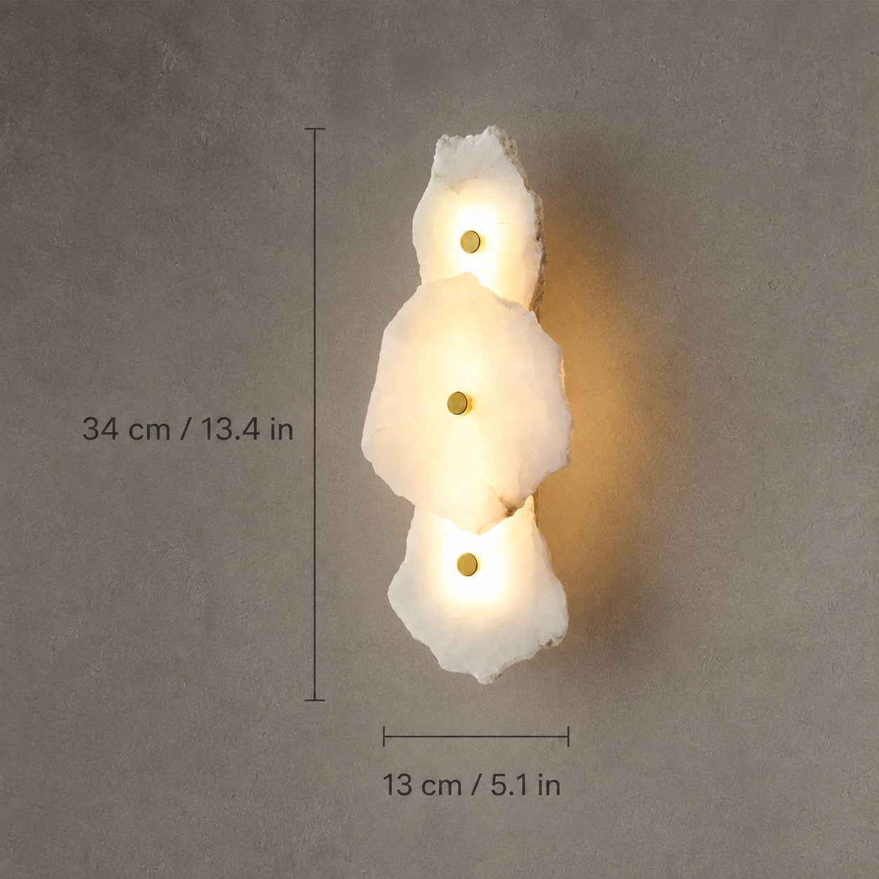 Wall Sconce  Spanish Alabaster Organic Modern