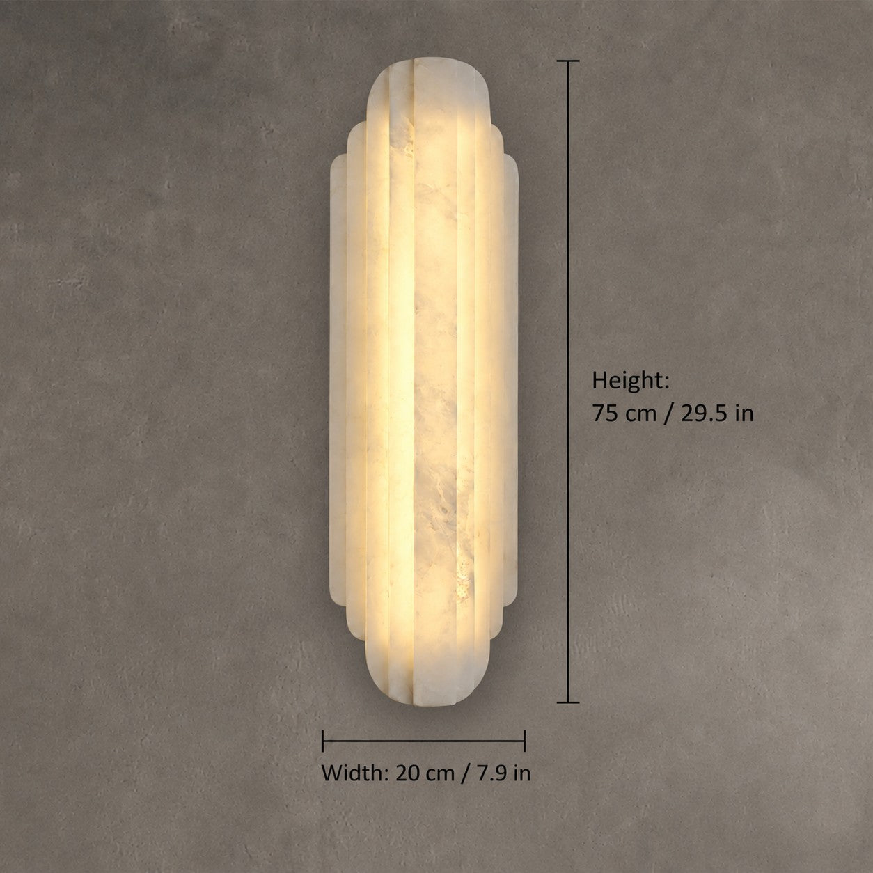 Arcelis  Living Room Wall Sconce  Spanish Alabaster Art Deco