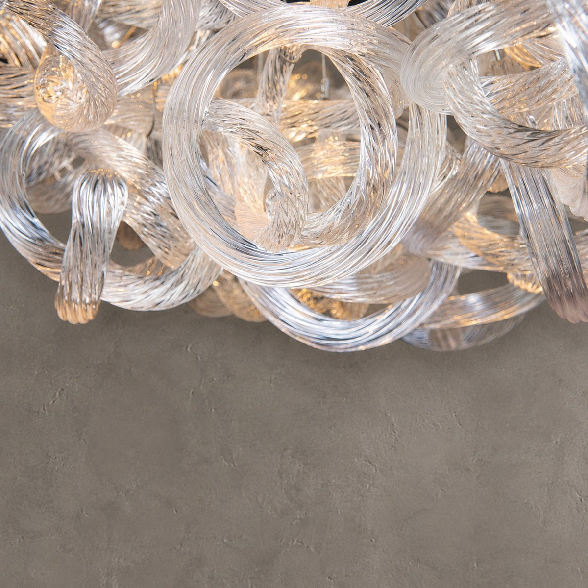 Loren Clear Rope Glass Chandelier