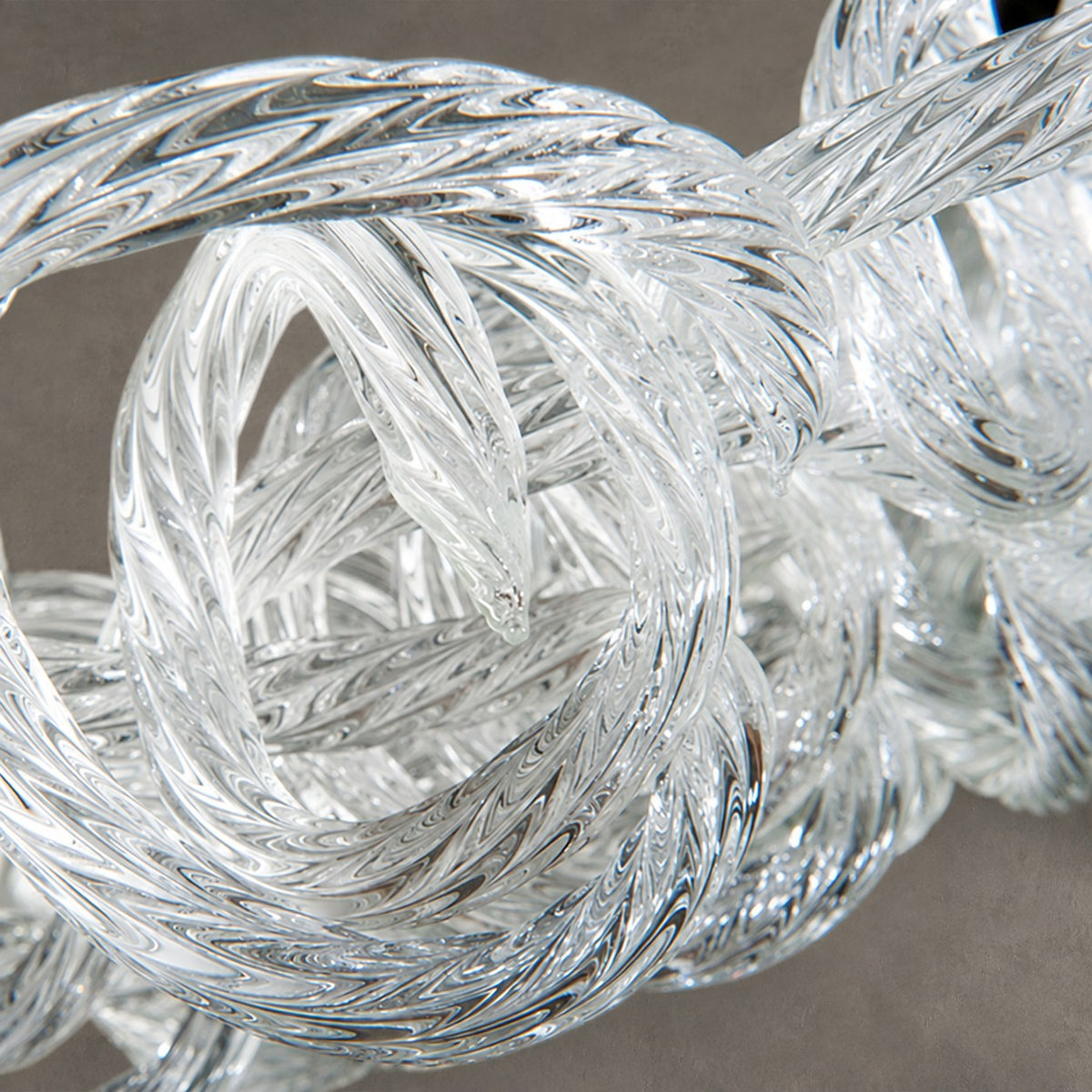 Loren Clear Rope Glass Chandelier