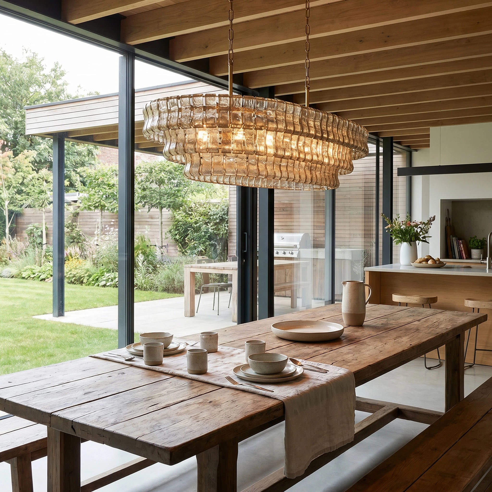 Ghiaccio Oval Chandelier