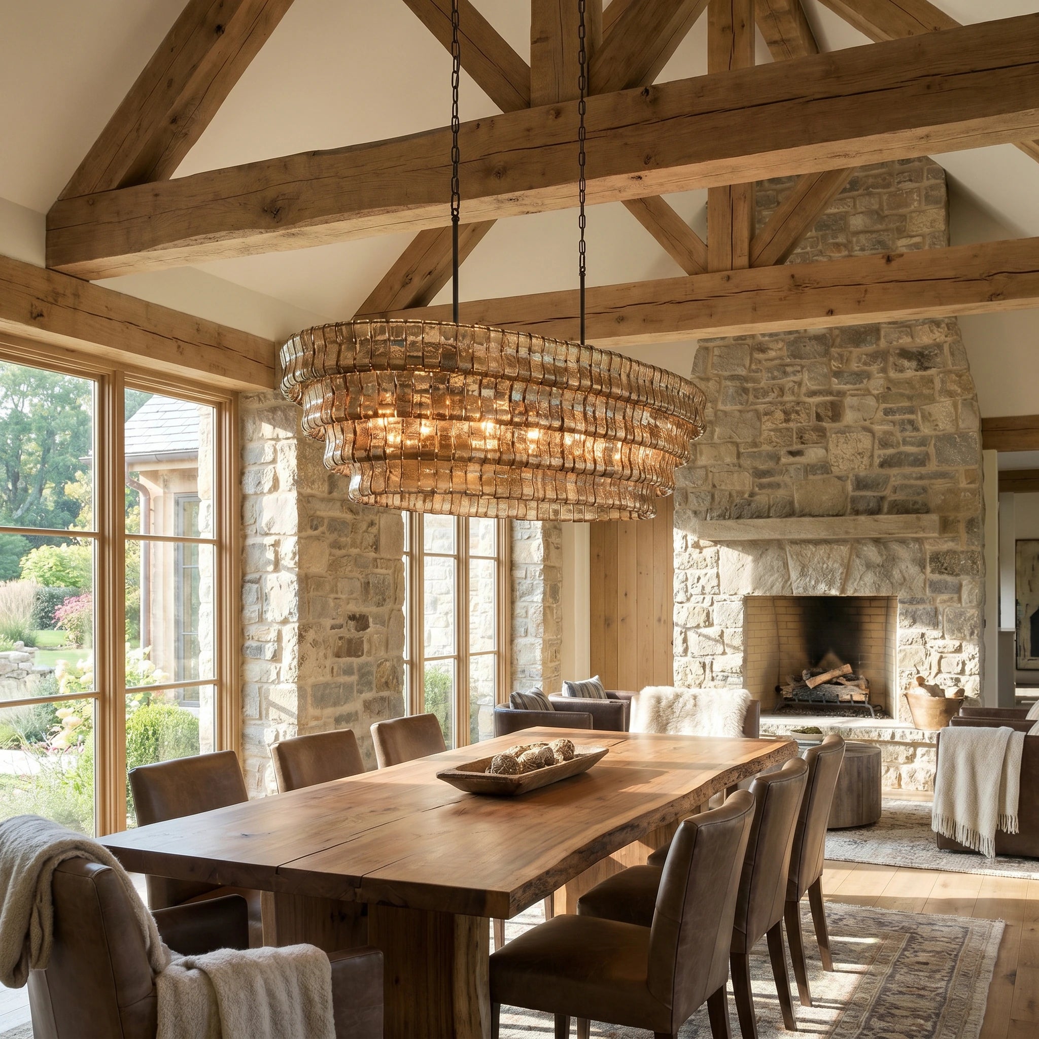 Ghiaccio Oval Chandelier