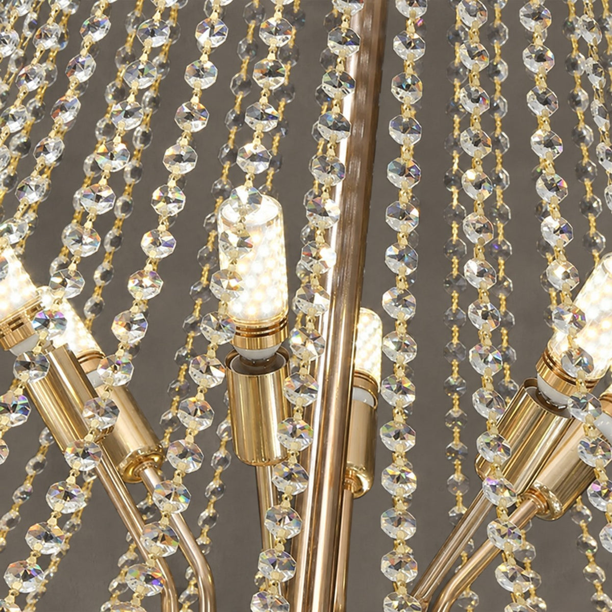 Magnificent Extra Large Foyer Hall Chandelier Tiered Crystal Ceiling Lighting Fixture For Living Room Decor