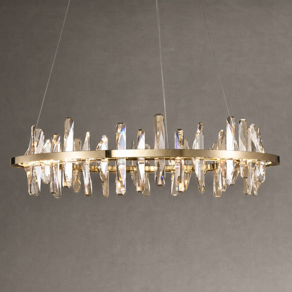 Mira Ring Crystal Chandelier