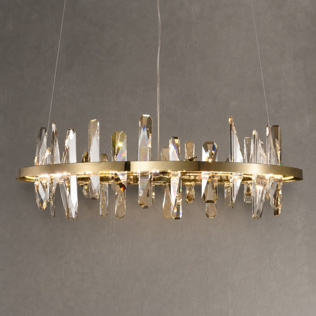 Mira Ring Crystal Chandelier