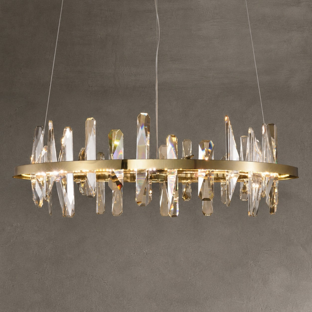 Mira Ring Crystal Chandelier