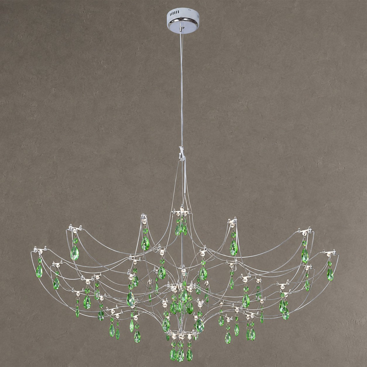 Modern Art Design Dreamcatcher-inspired Firefly Coloful Crystal Chandelier