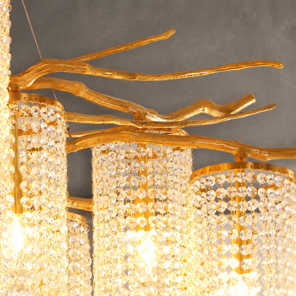 Modern Art Glass Crystal Chandelier