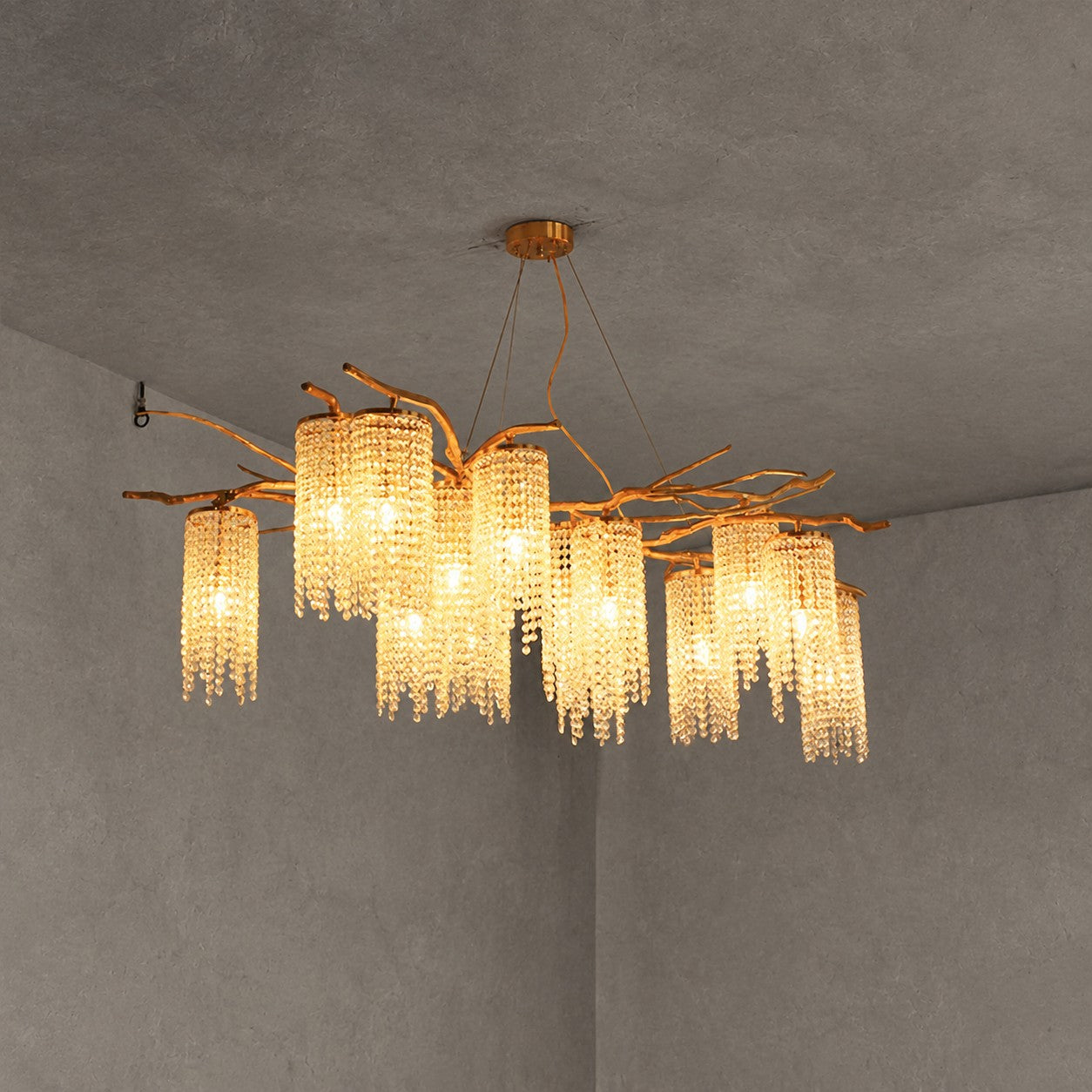 Modern Art Glass Crystal Chandelier