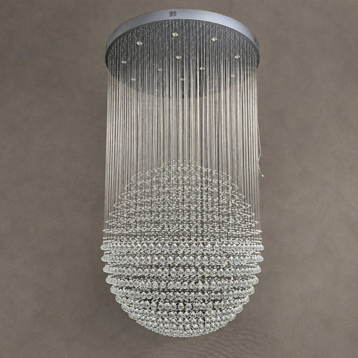 Modern Ball Crystal Raindrop Chandelier for Living Room/Staircase/Foyer