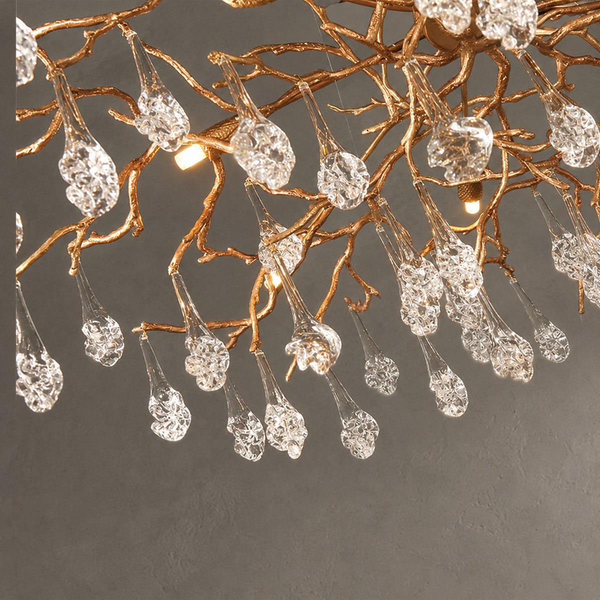 Modern Branch Chandelier Drop Flower D 31.5"