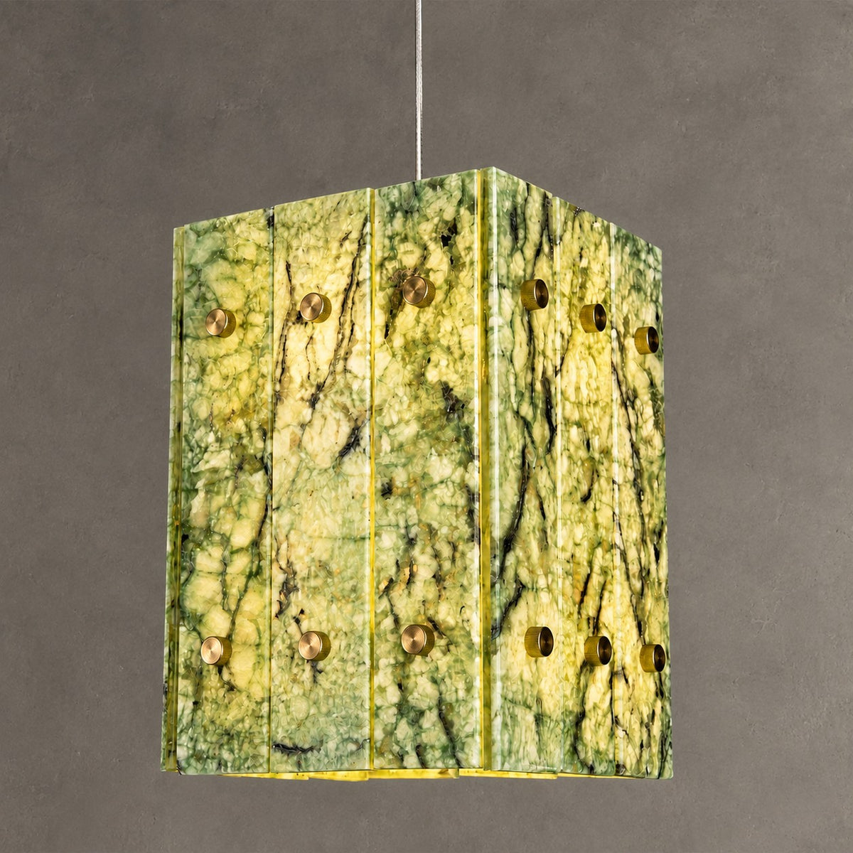 Modern Faceted Luxury stone Pendant Light