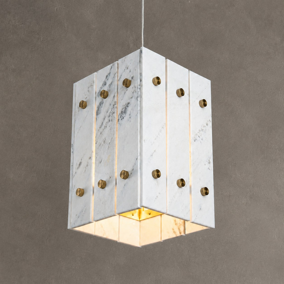 Modern Faceted Luxury stone Pendant Light
