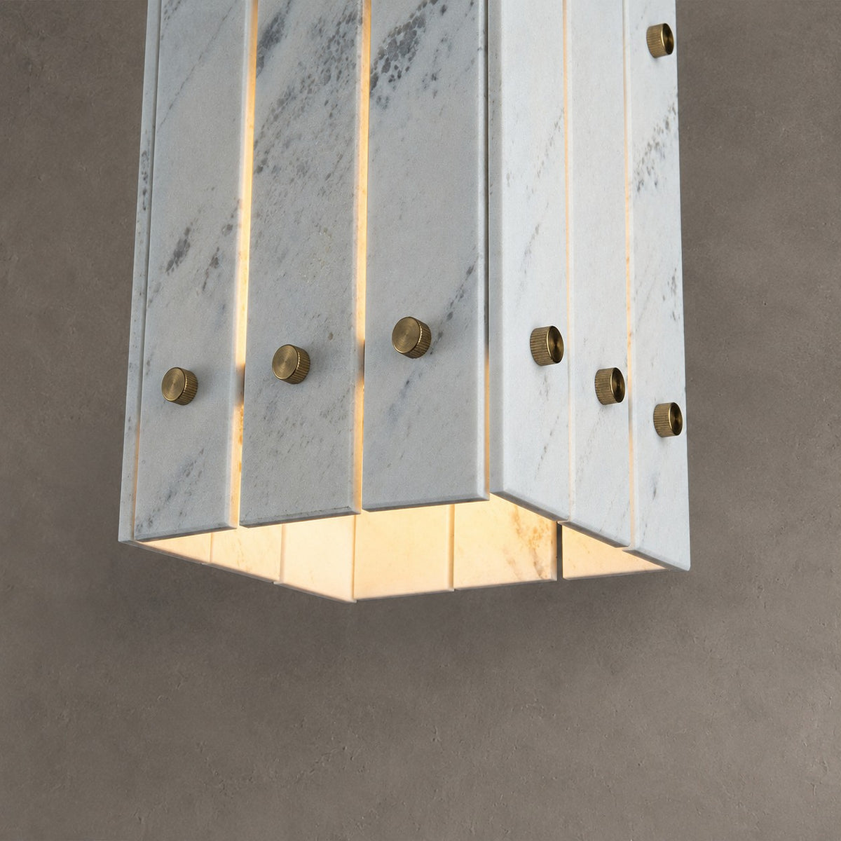 Modern Faceted Luxury stone Pendant Light