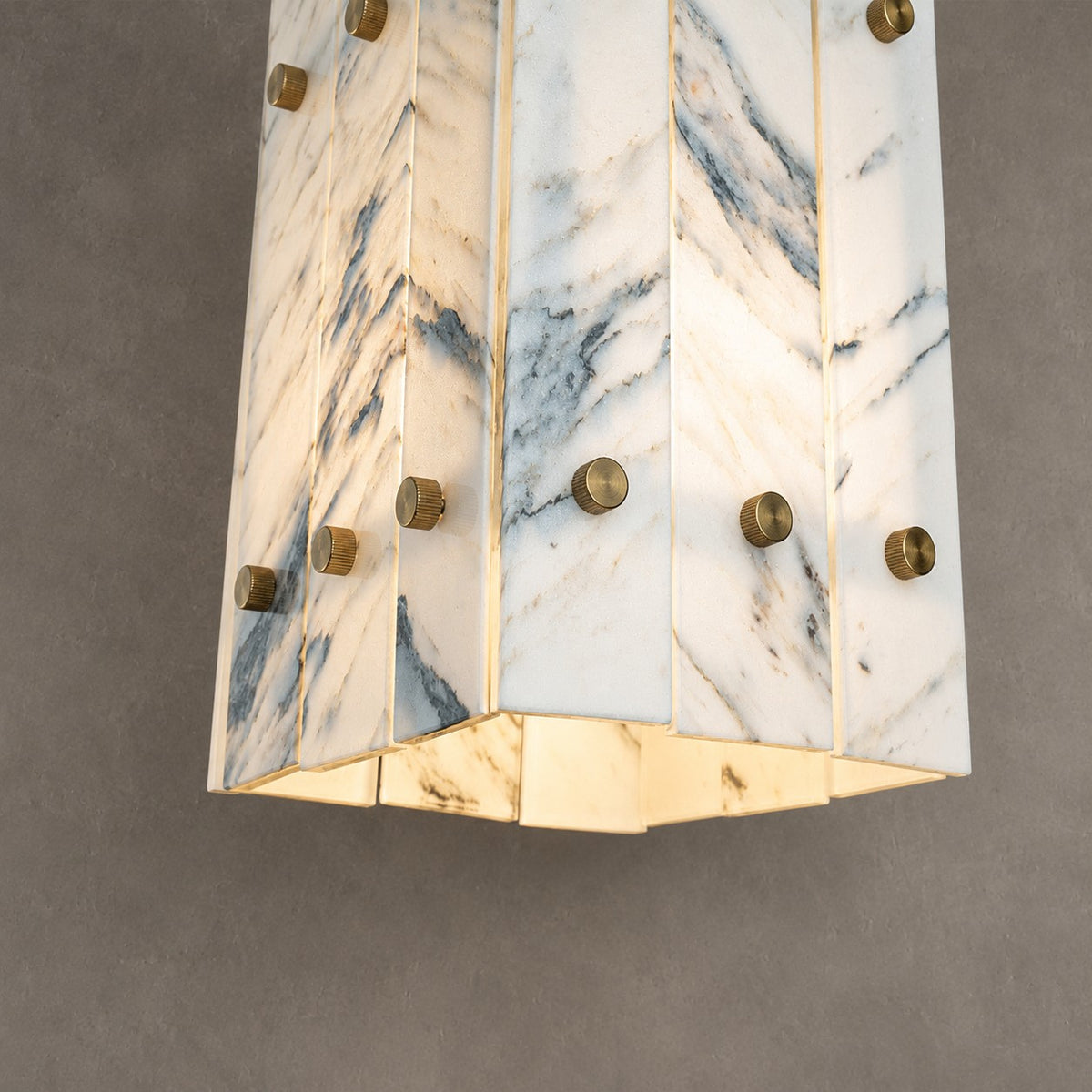 Modern Faceted Luxury stone Pendant Light