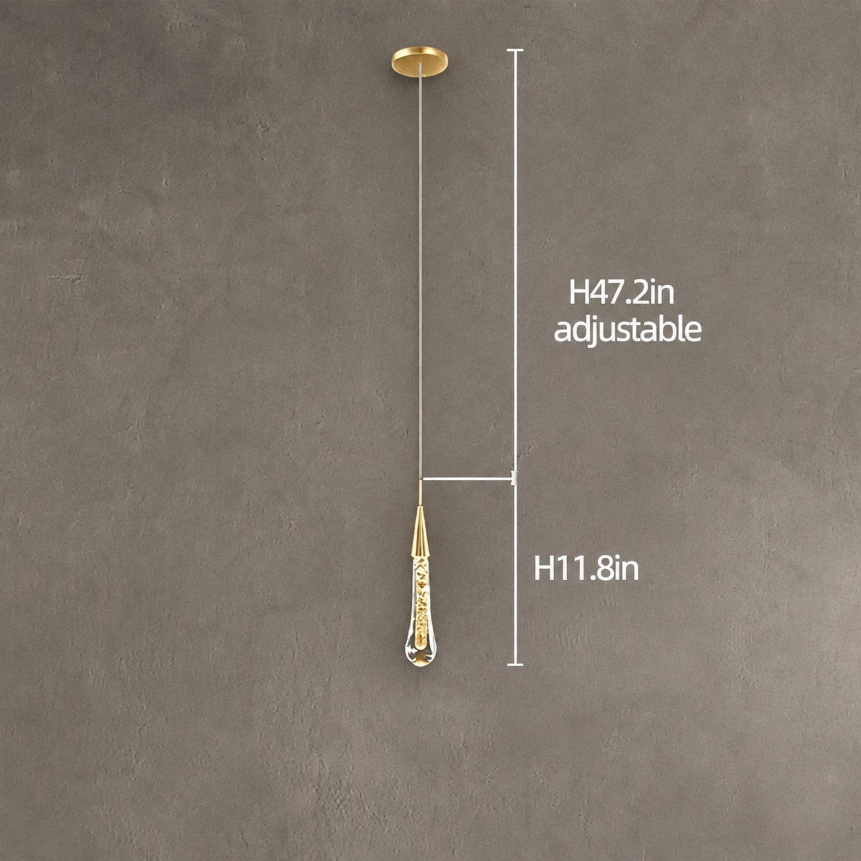 Pendant Light  Modern Gold Crystal Cascading Chandelier Aluminum LED 1-48 Heads