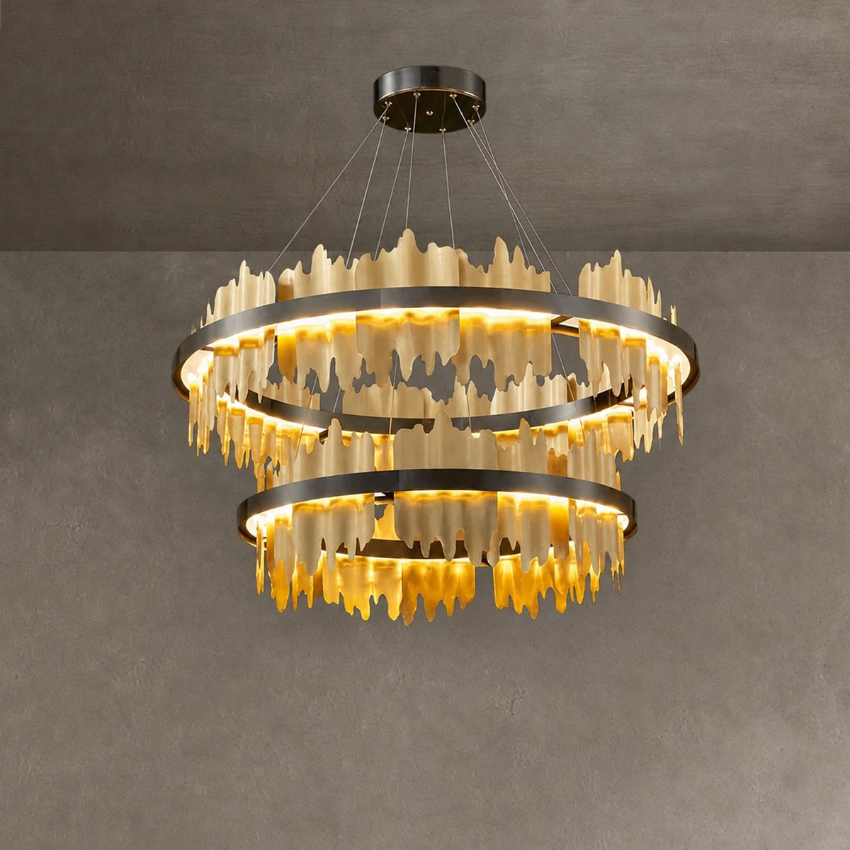 Modern Hilbert 2-Tier Round Chandelier