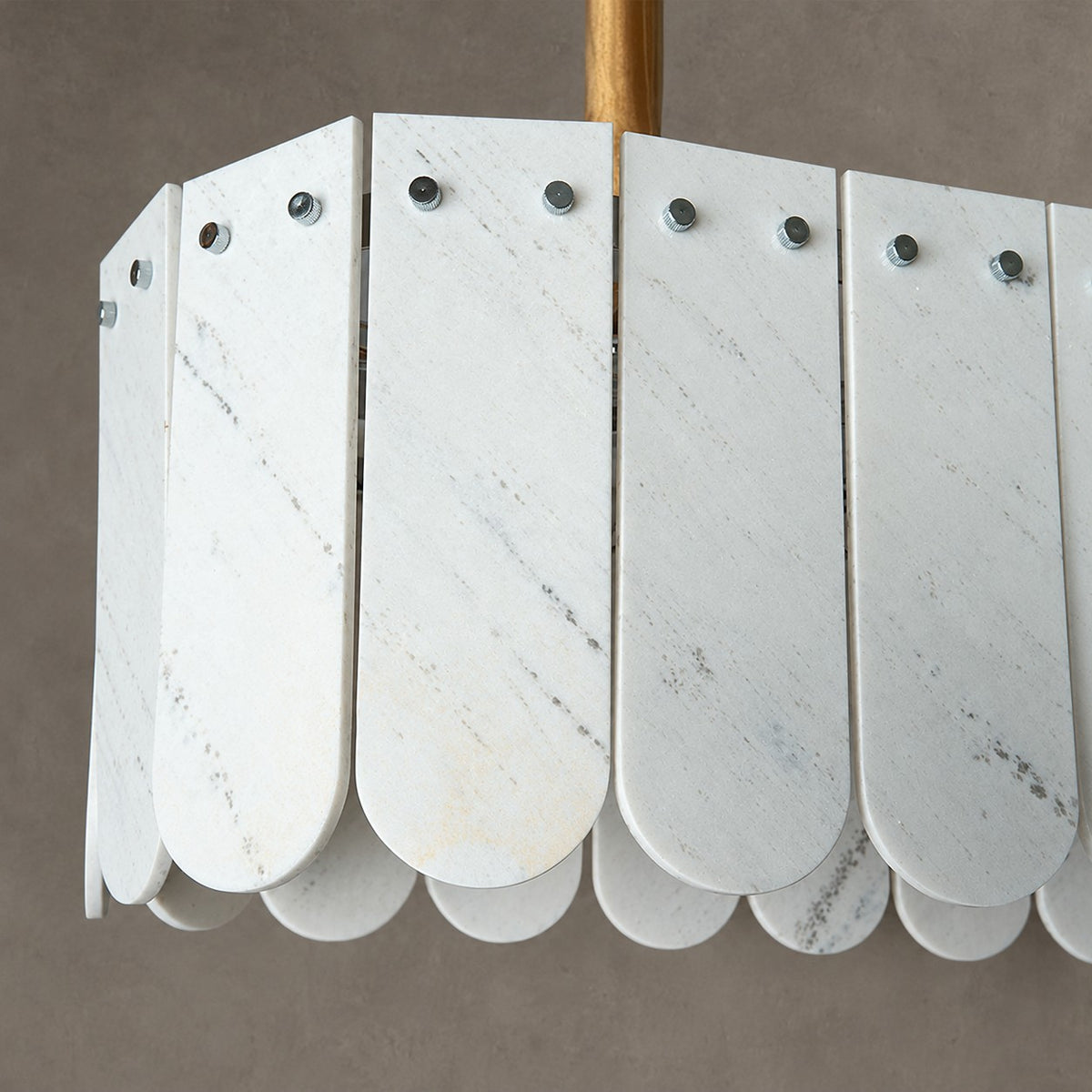 Modern Layered Luxury stone Linear Chandelier