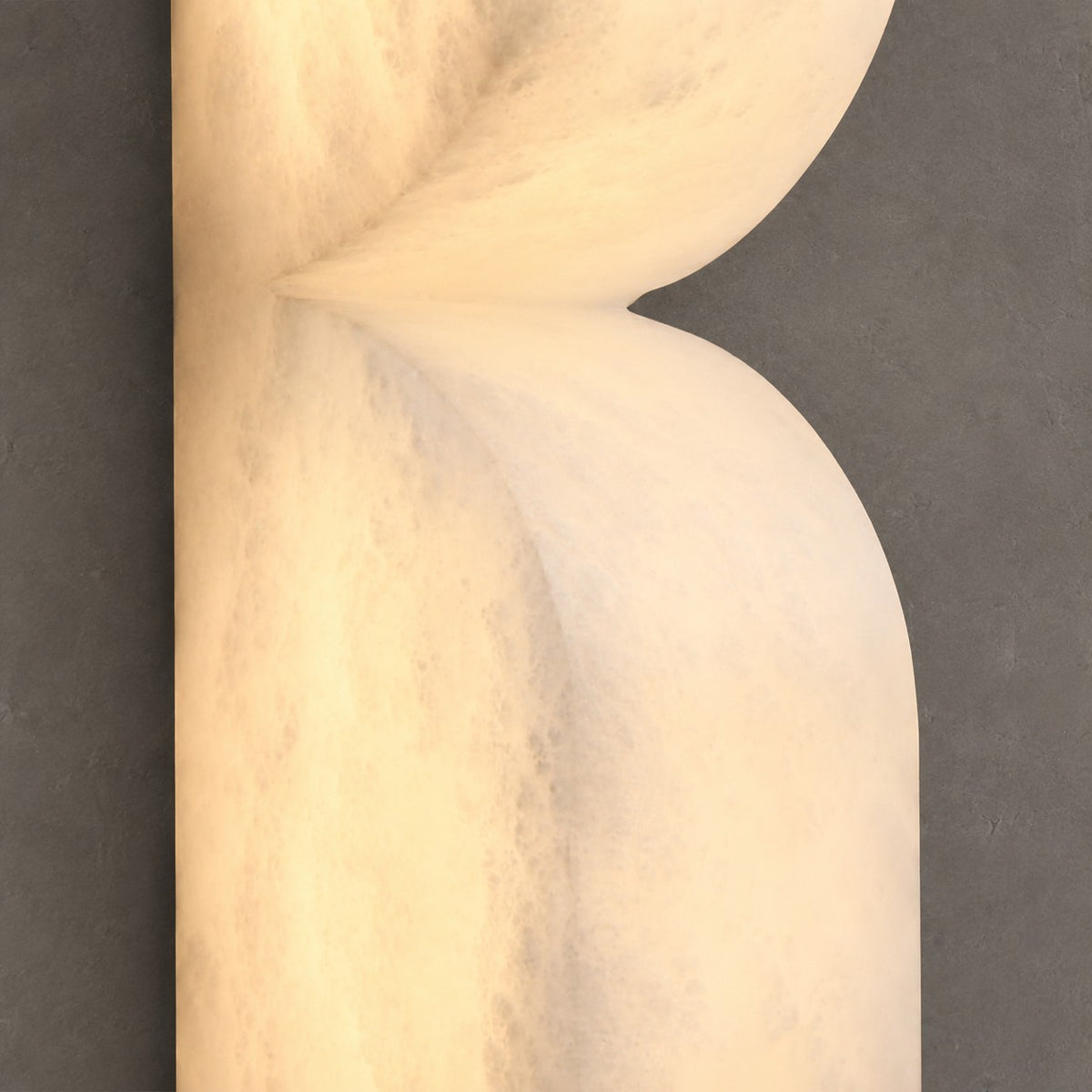 Modern Luxe Brass Natural Alabaster Wall Sconce for Entryway