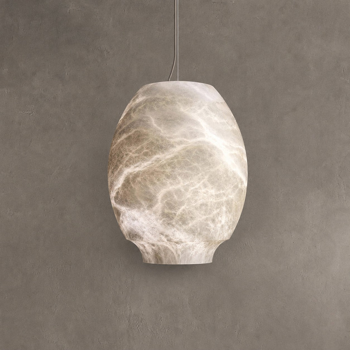 Modern Luxury Alabaster Lantern Pendant Light, Bar Pendant Light