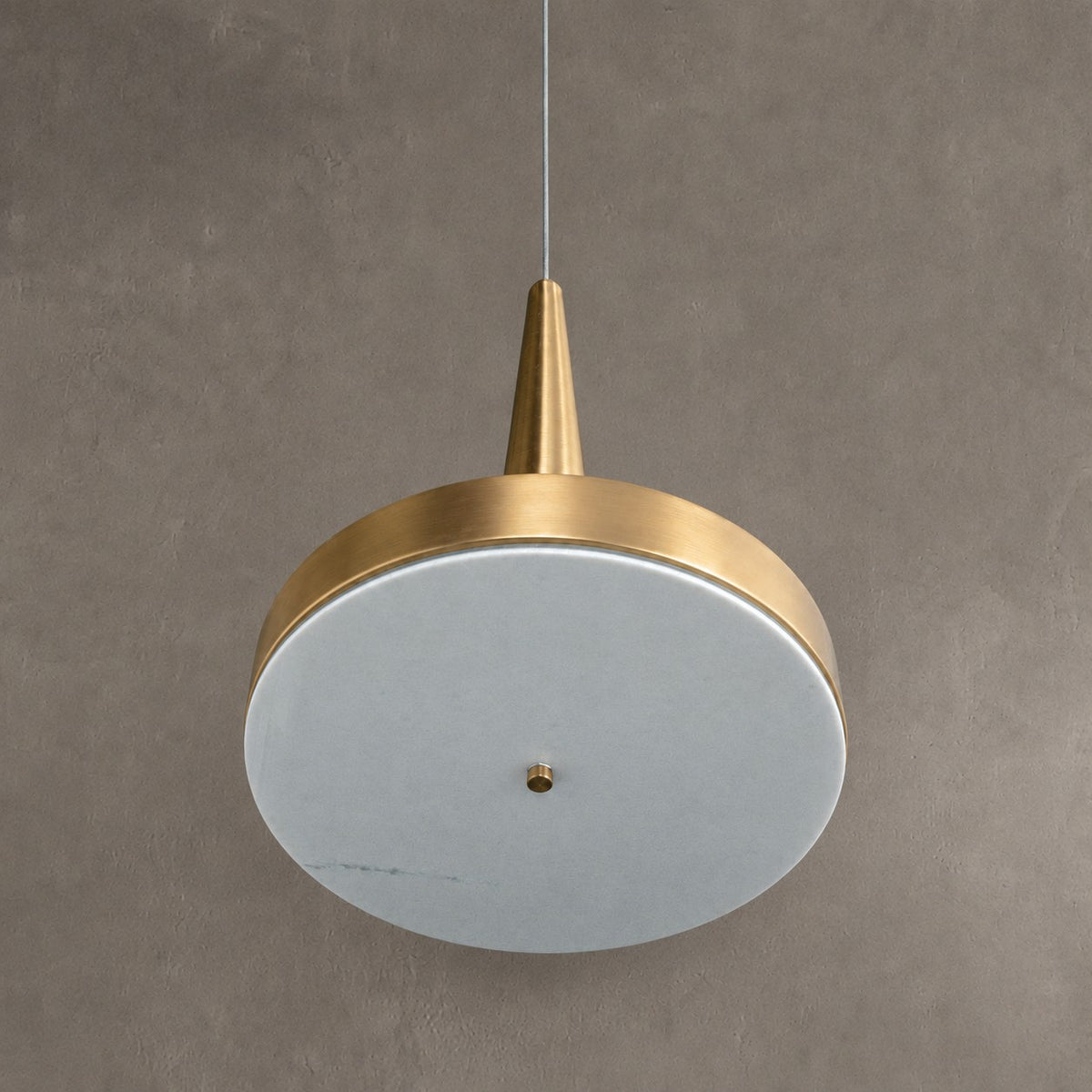 Modern Luxury Stone LED Disc Pendant Chandelier