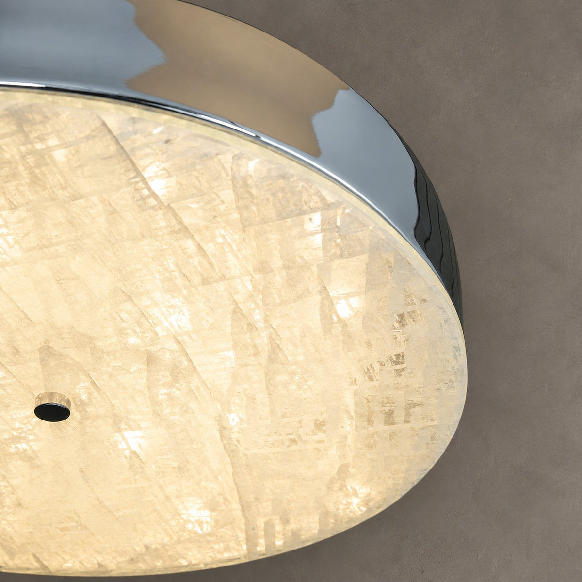 Modern Luxury Stone LED Disc Pendant Chandelier