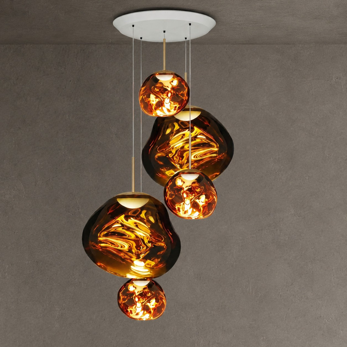 Modern Rock Glass Special Shape Pendant Lighting