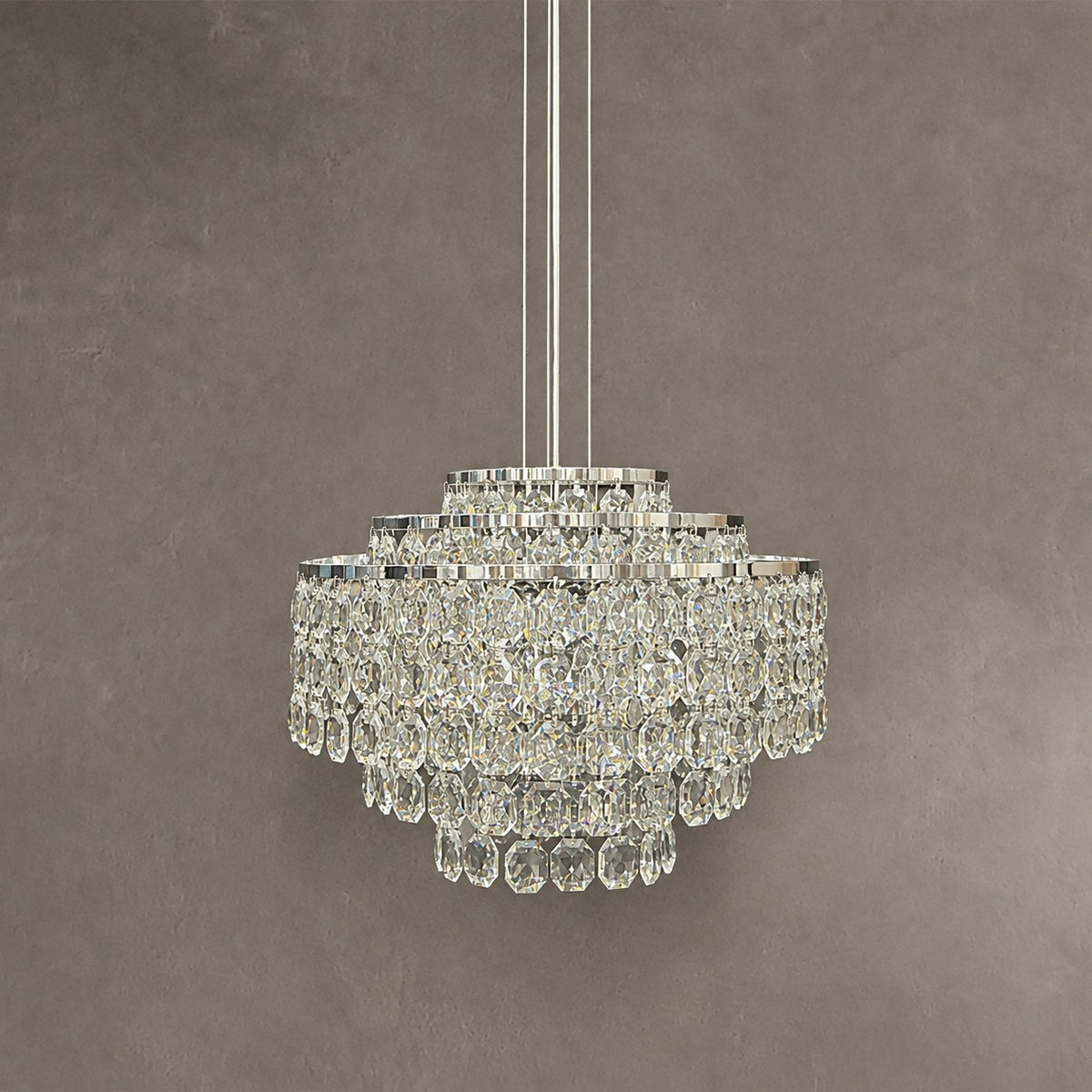 Modern Round Crystal Chandelier For Living Room/ Bedroom