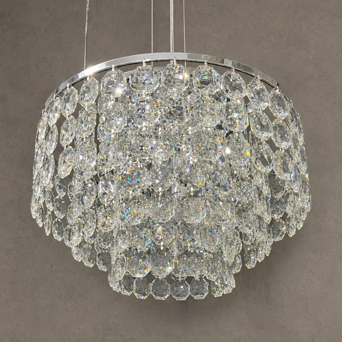 Modern Round Crystal Chandelier For Living Room/ Bedroom