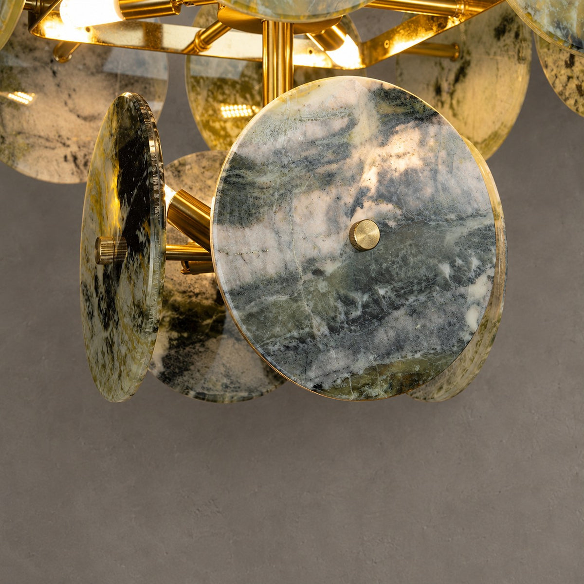 Modern Sculptural Luxury stone Cluster Chandelier