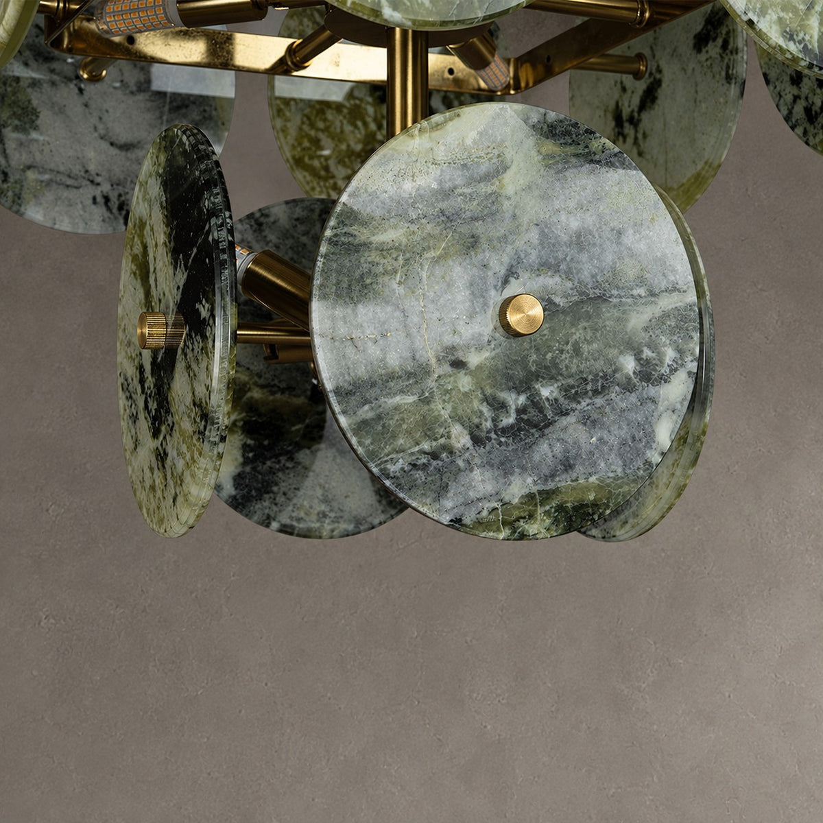 Modern Sculptural Luxury stone Cluster Chandelier