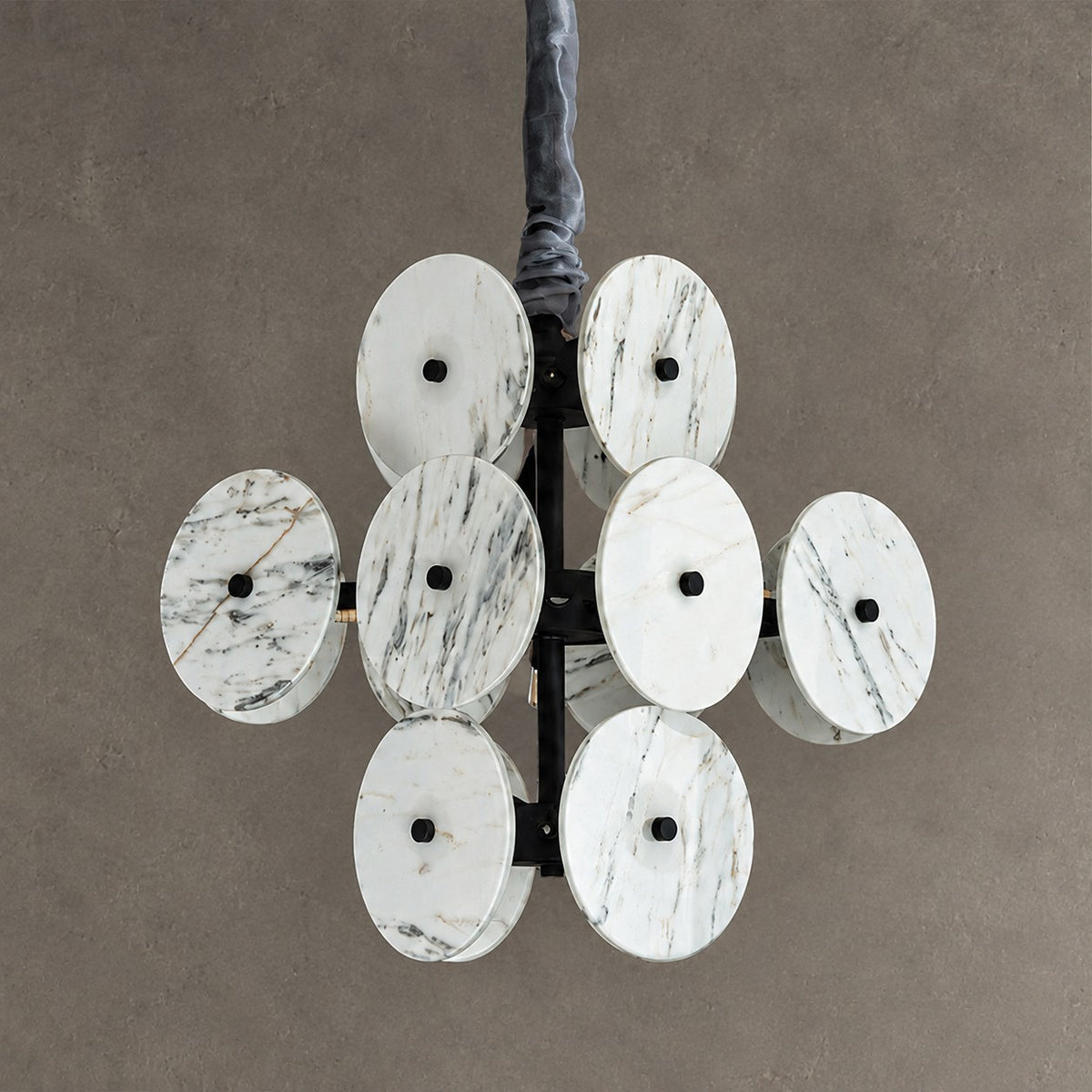 Modern Sculptural Luxury stone Cluster Chandelier