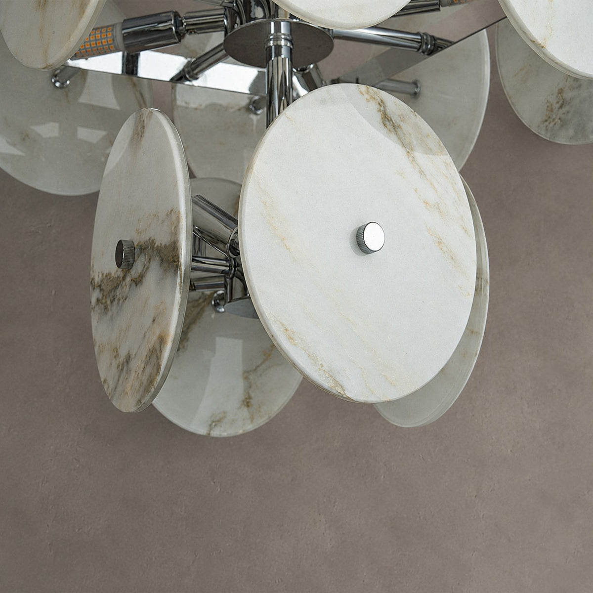 Modern Sculptural Luxury stone Cluster Chandelier