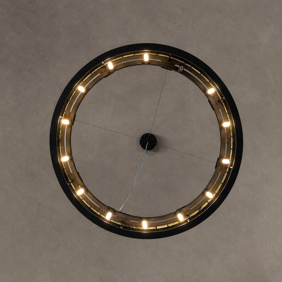Modern Sculptural Luxury Stone Drum Chandelier