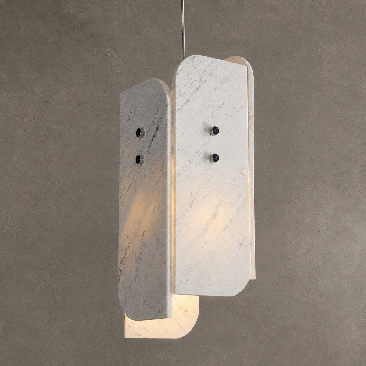 Modern Sculptural LuxuryStone Pendant Light