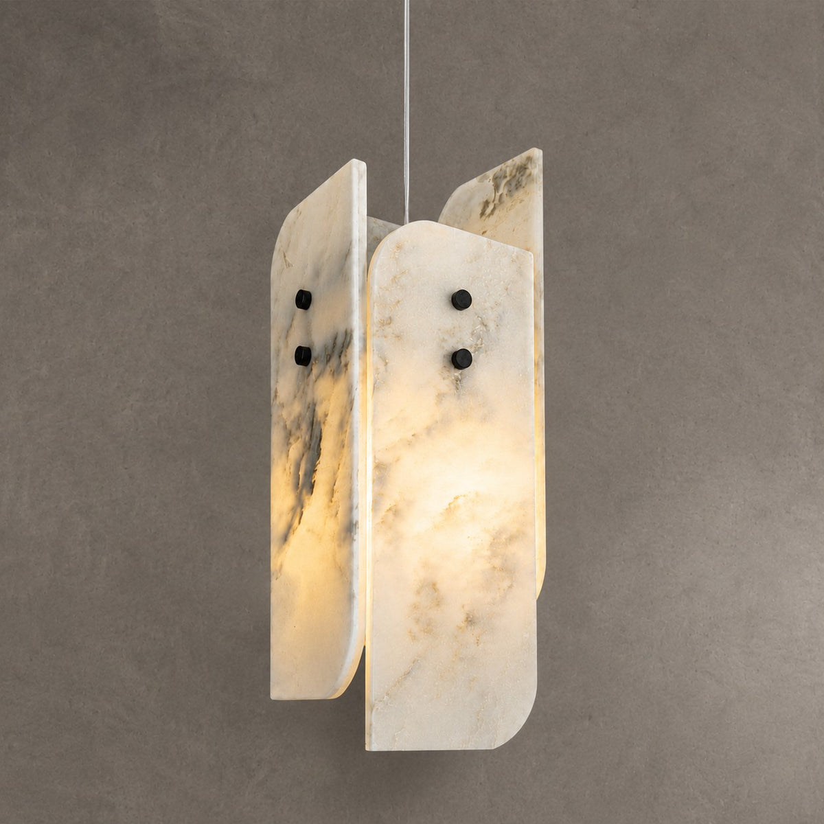 Modern Sculptural LuxuryStone Pendant Light