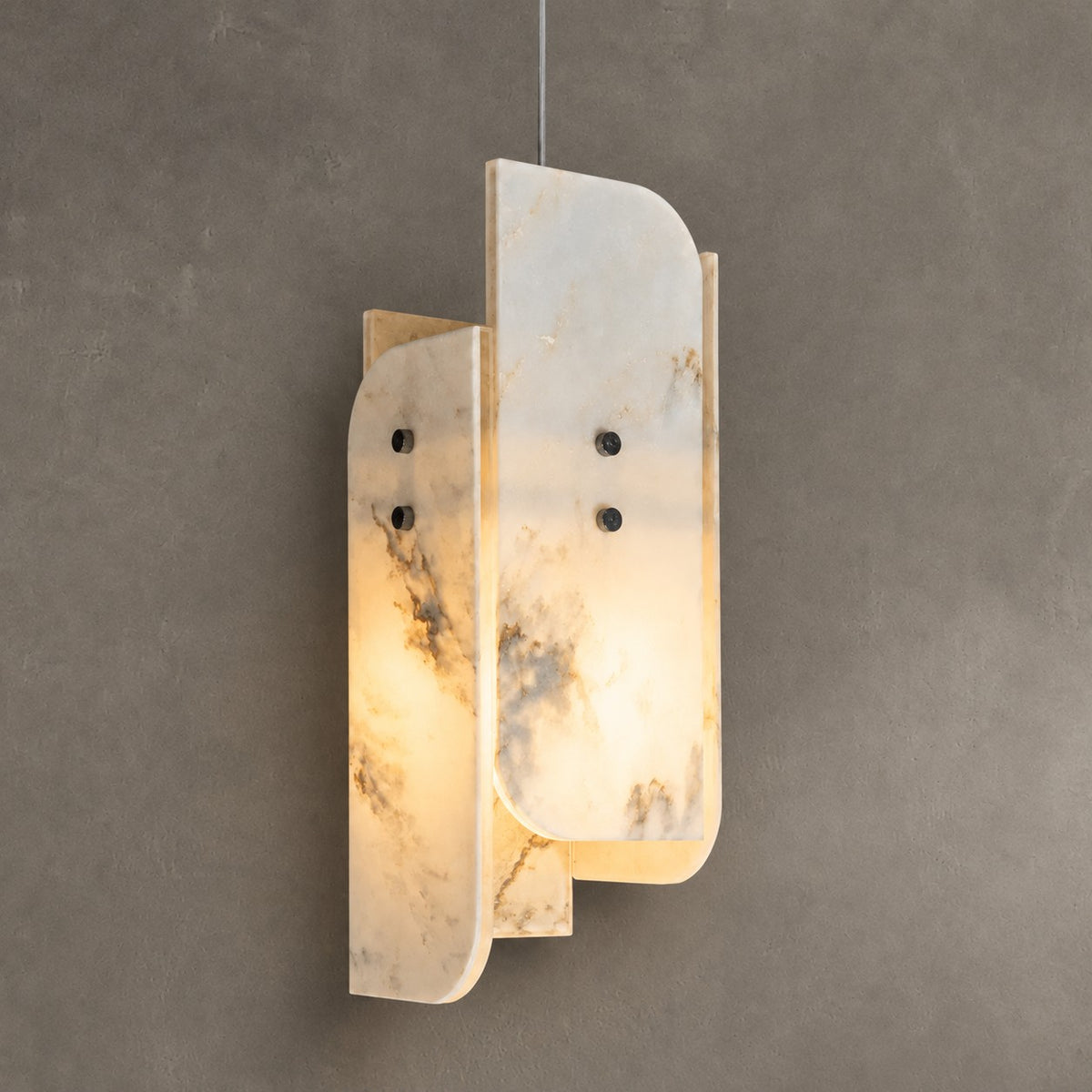 Modern Sculptural LuxuryStone Pendant Light