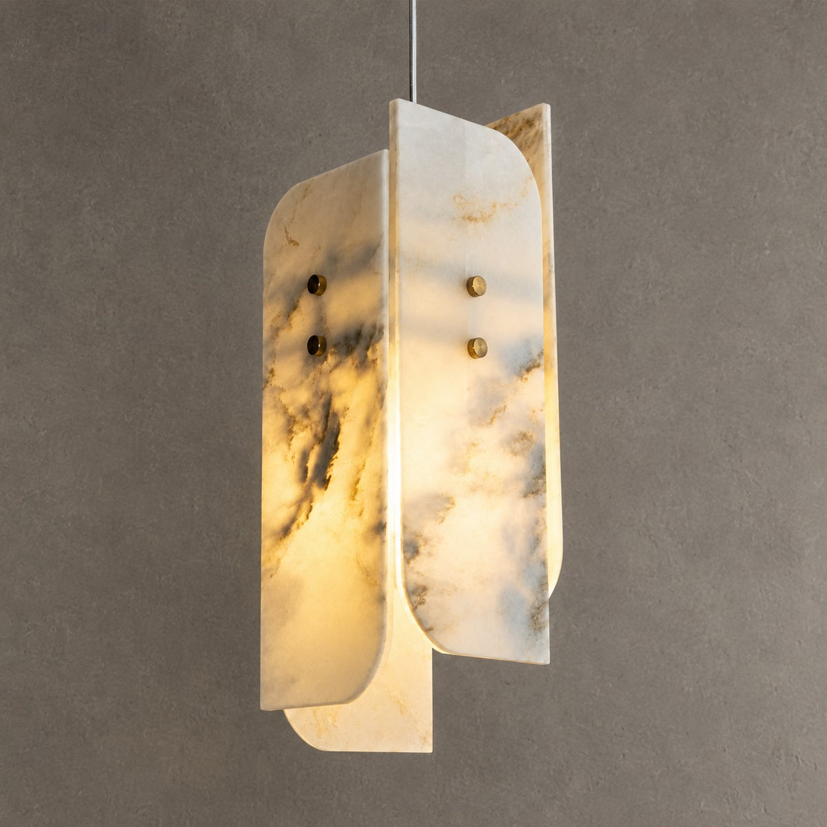 Modern Sculptural LuxuryStone Pendant Light