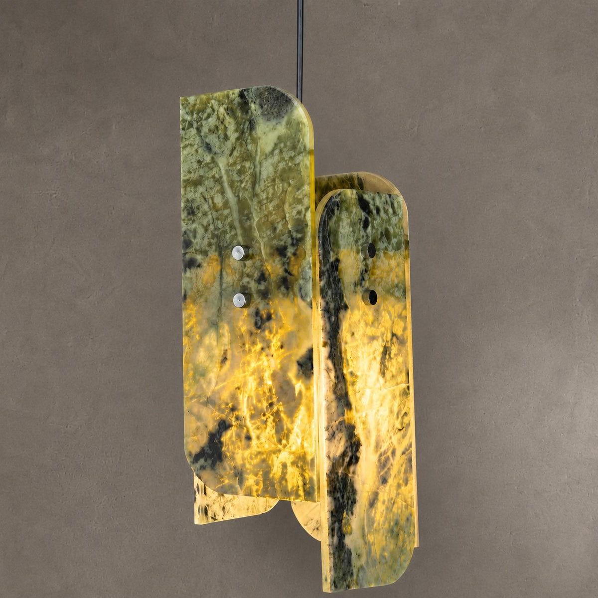 Modern Sculptural LuxuryStone Pendant Light