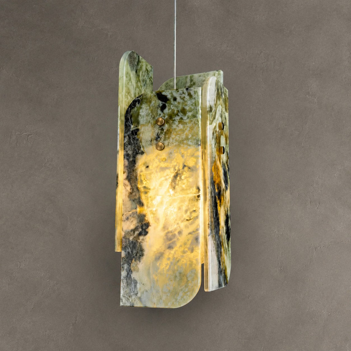 Modern Sculptural LuxuryStone Pendant Light