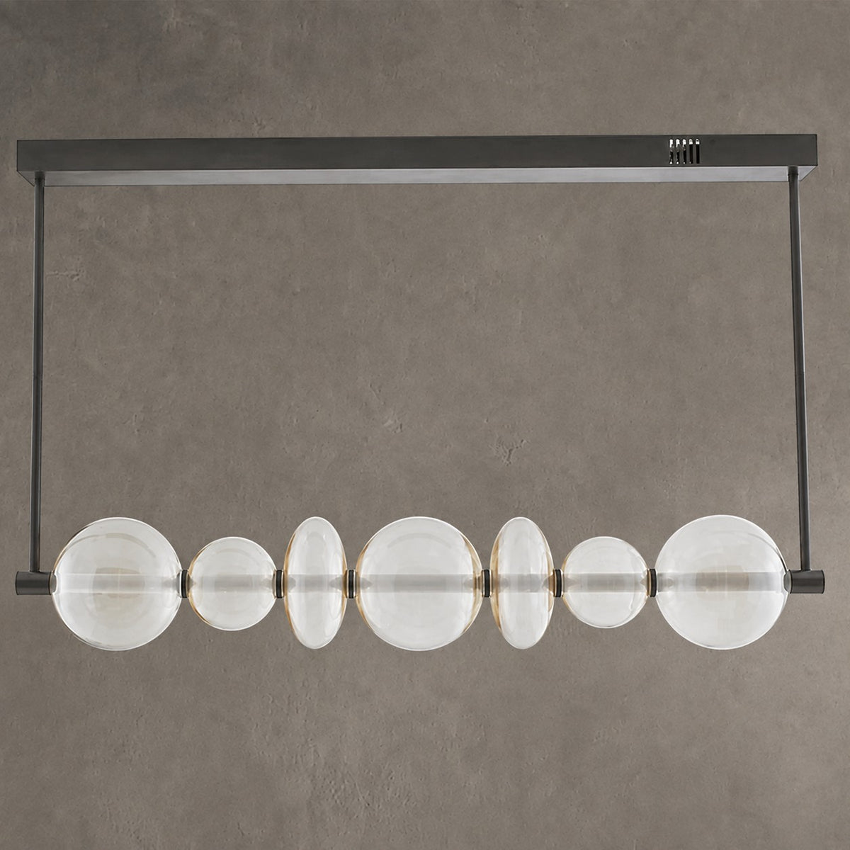 Modern Simple LED Linear Suspension Pendant Light For Dining Room/Kitchen Island