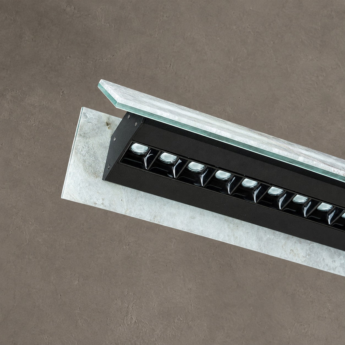 Modern Slim Luxury stone Linear LED Pendant Light