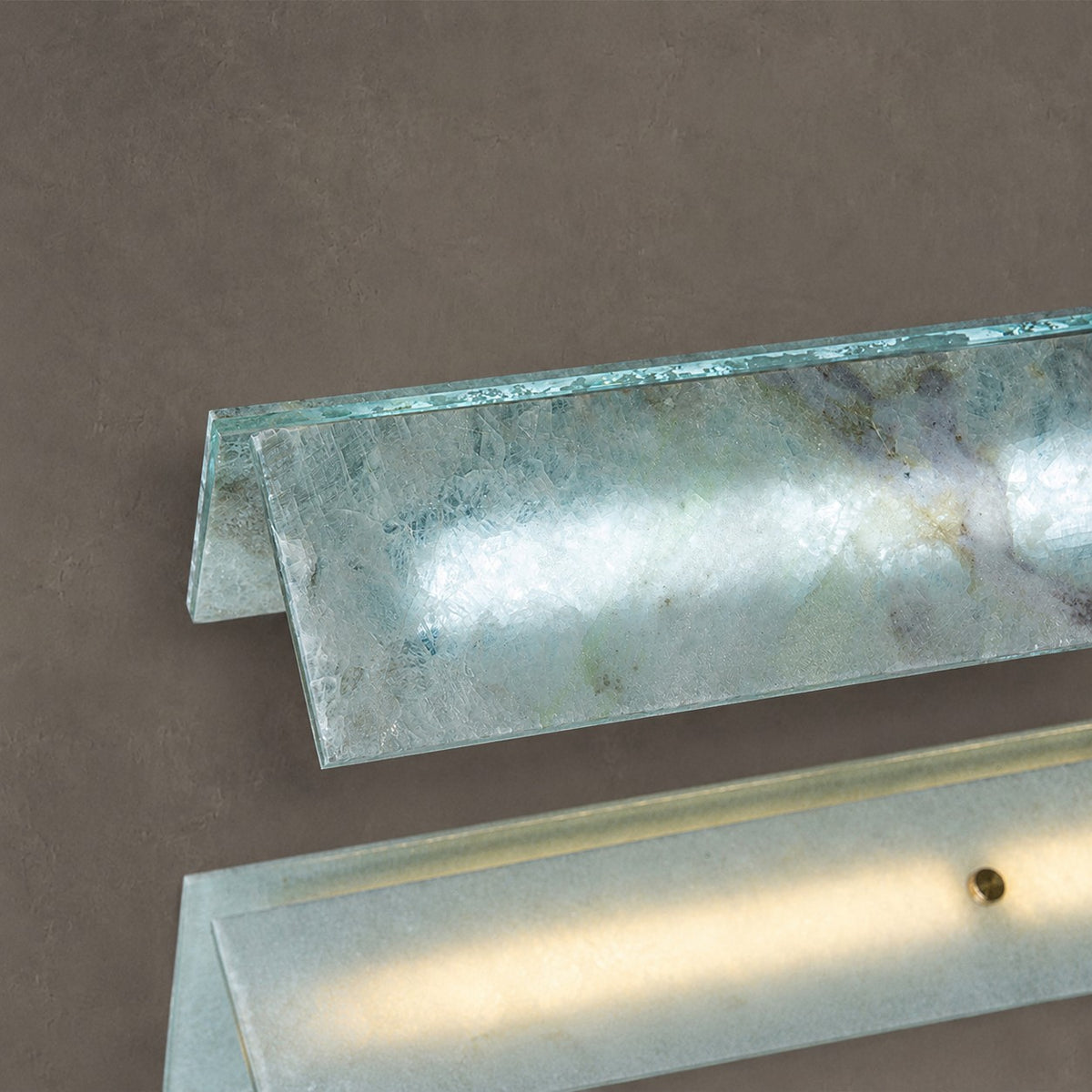 Modern Slim Luxury stone Linear LED Pendant Light