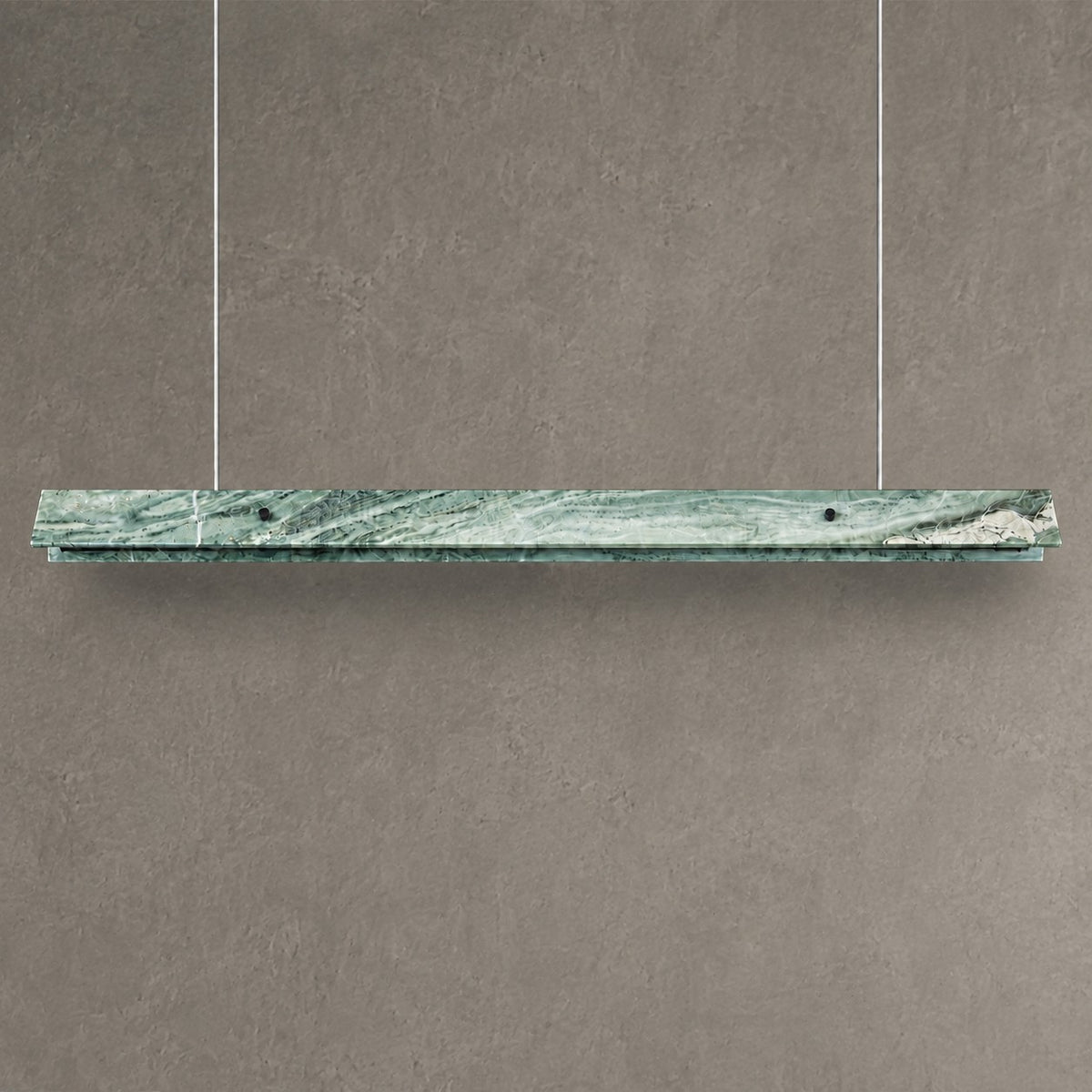Modern Slim Luxury stone Linear LED Pendant Light