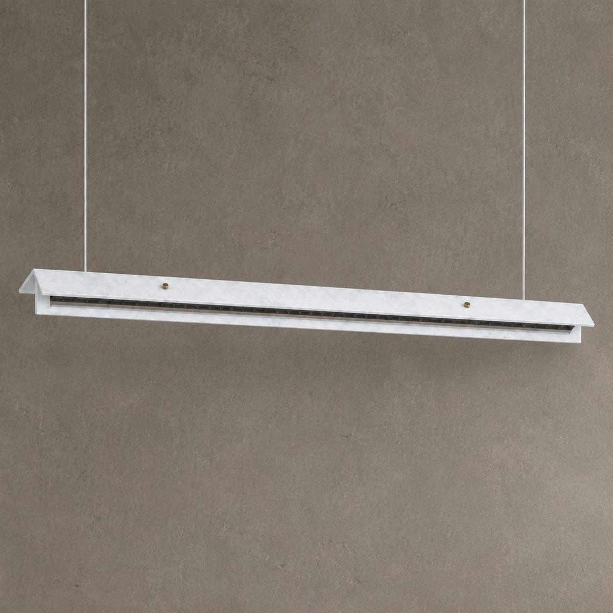 Modern Slim Luxury stone Linear LED Pendant Light