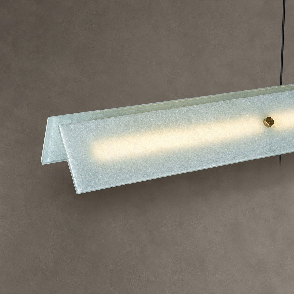 Modern Slim Luxury stone Linear LED Pendant Light