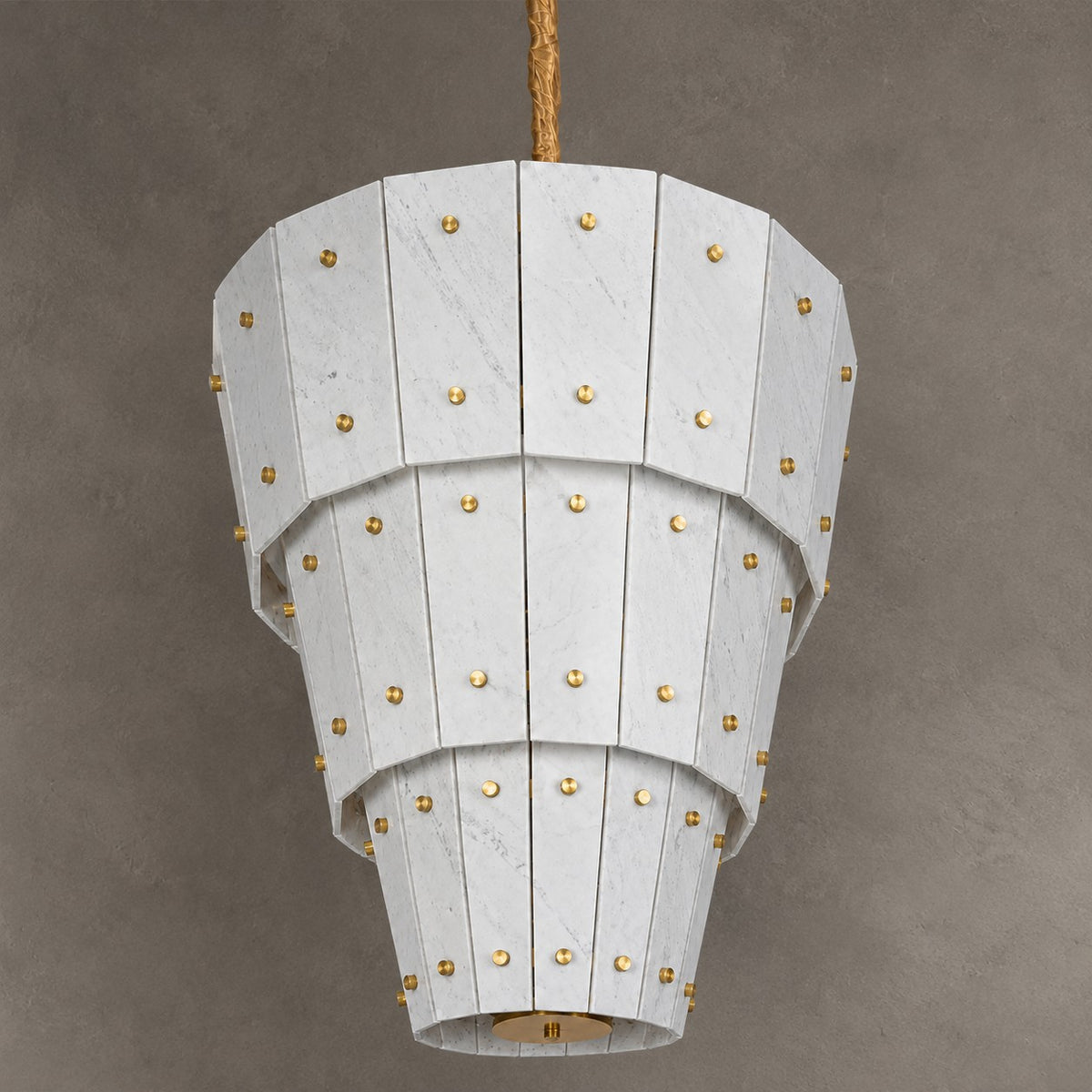 Modern Tapered Luxury stone Chandelier