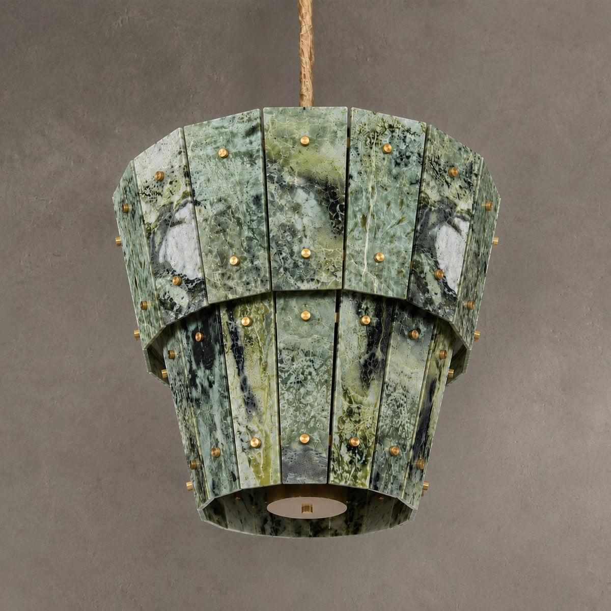 Modern Tapered Luxury stone Chandelier