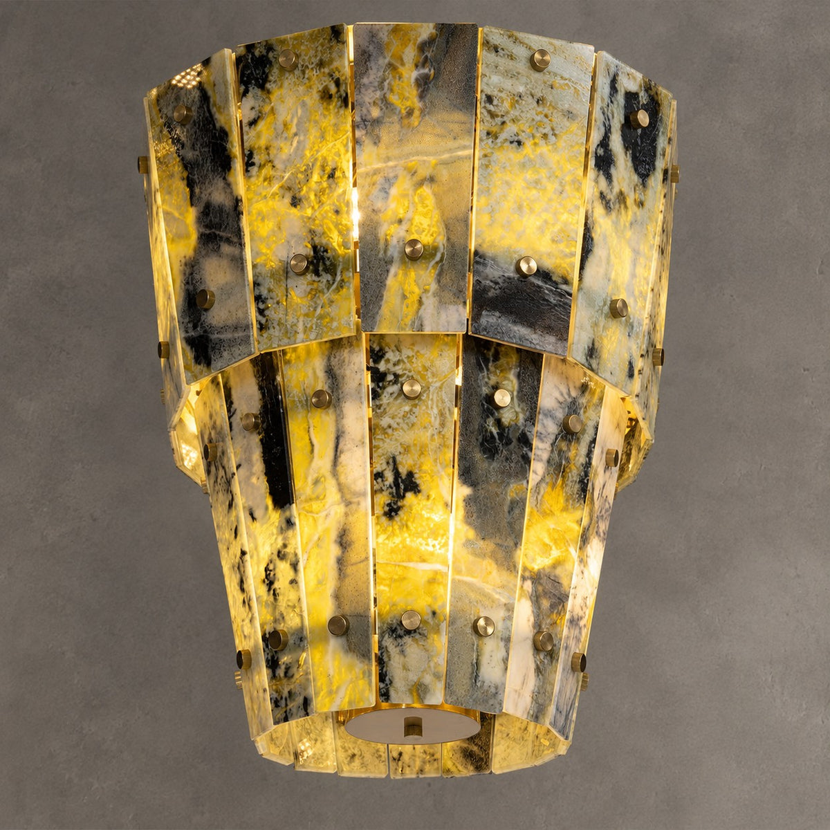 Modern Tapered Luxury stone Chandelier