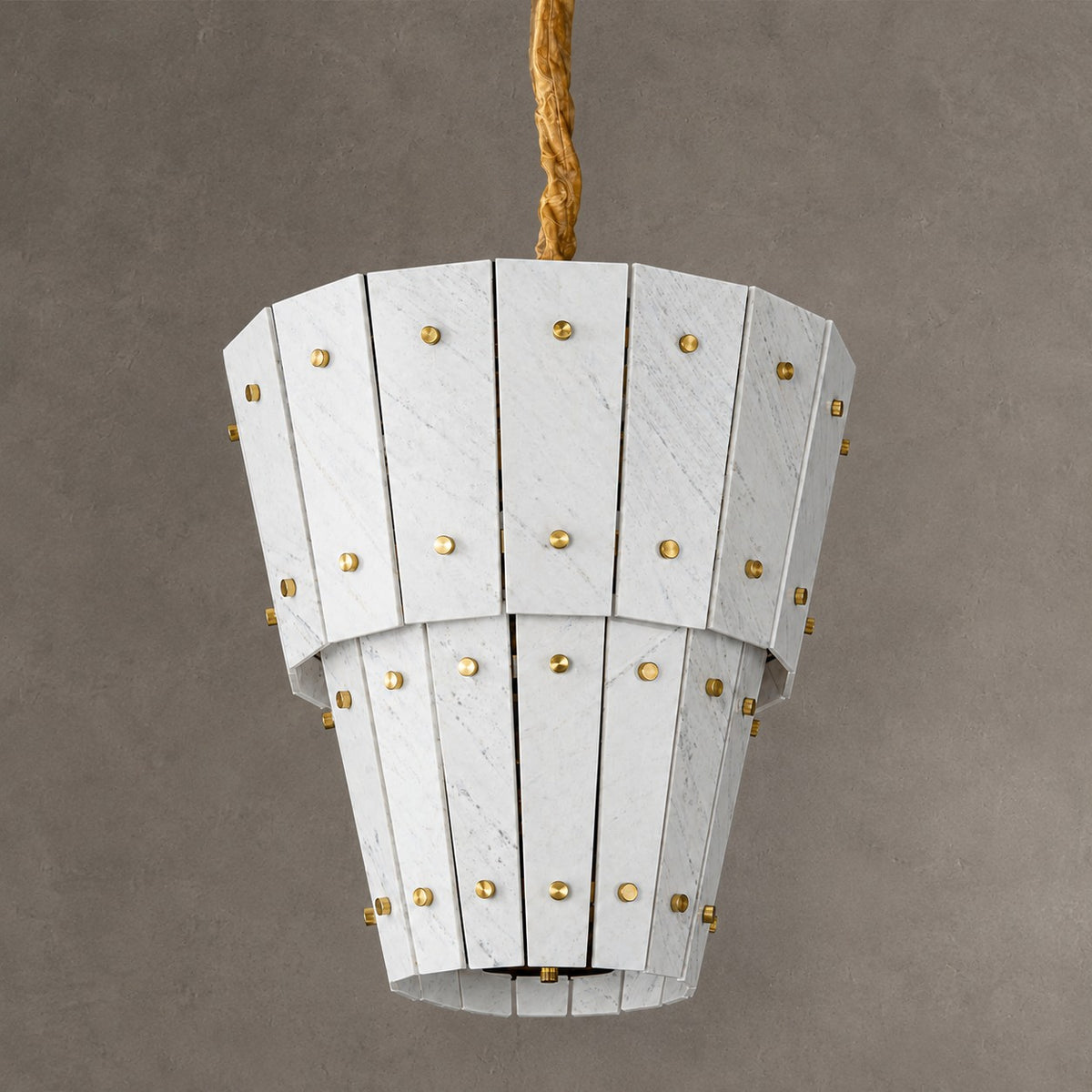 Modern Tapered Luxury stone Chandelier